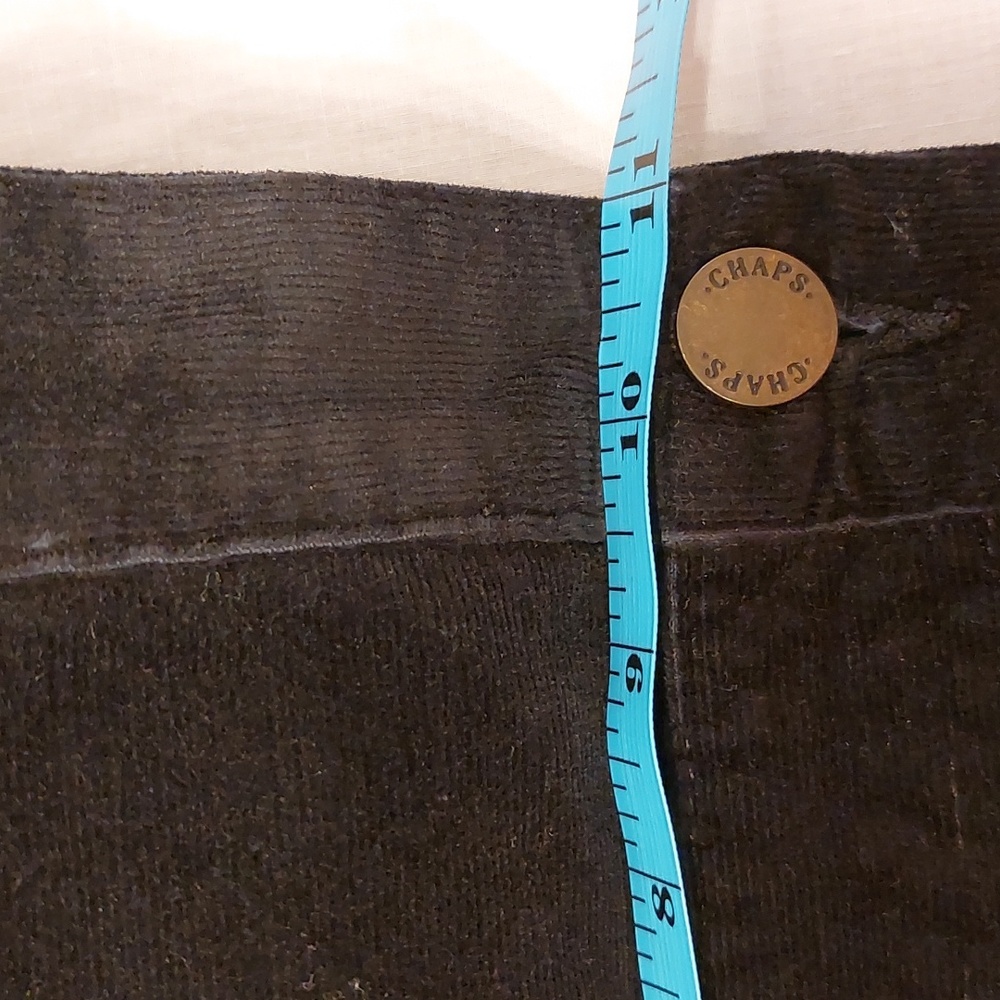 Vintage Chaps Fine Wale Black Corduroy Jeans EUC 20W - Picture 6 of 11